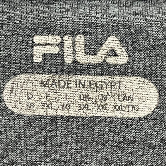 Fila Mens 2XL Pullover T-Shirt Gray Athletic Performance Crew Neck Short Sleeve - Picture 4 of 8